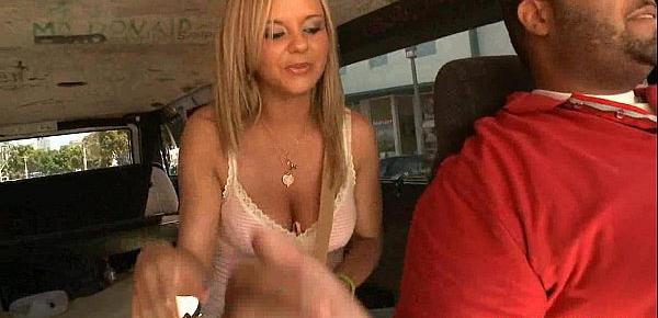  Pornstar babe Bree Olson fucking a couple dudes 21